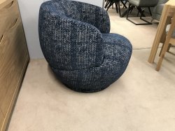 Interior Collections Egg Chair in Stripe Blue