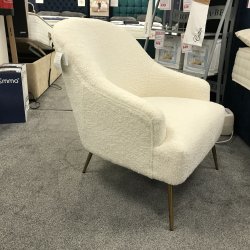 Interior Collections Faux Sheepskin Accent Chair