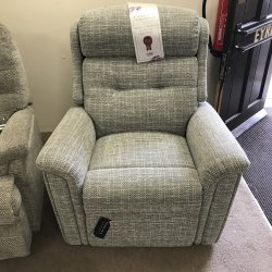 Sherborne Roma Standard Fixed 2 Seater Sofa & Standard Power Recliner Chair & Small Manual Recliner Chair