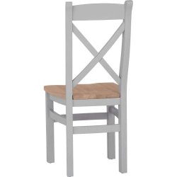 Dalton Cross Back Wooden Dining Chair