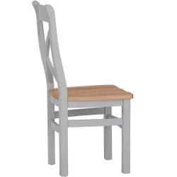 Dalton Cross Back Wooden Dining Chair