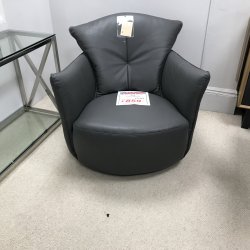 Pepe Swivel Chair and Footstool