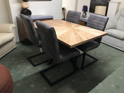 Rectangular 150cm Dining Table & 4 x Dining Chairs