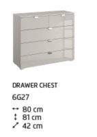 Erimo 6G27 5 Drawer Wide Chest