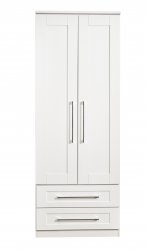 Welcome York  Tall 2 Door 2 Drawer Wardrobe