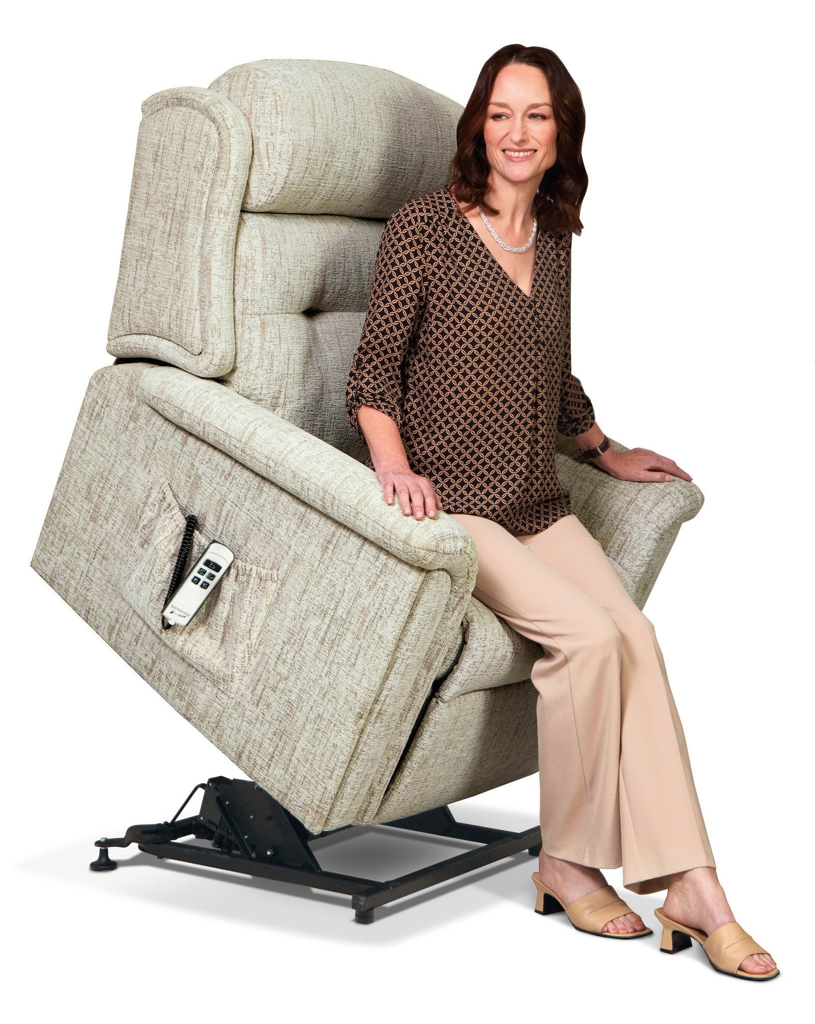 Sherborne Roma Small 2 Motor Riser Recliner Chair Eyres Furniture