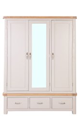 Dundee Oban Painted Triple Wardrobe