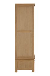 Dundee Glencoe Oak Large Robe with 2 Sliding Doors & 3 Drawers