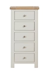 Dundee Glencoe Painted 5 Drawer Tall Chest