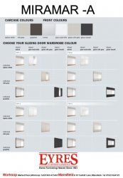 Miramar 226cm Sliding Coloured Glass Door Robe (Type 3 Door)