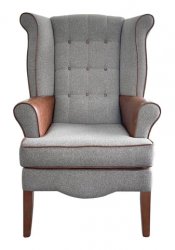 Shackletons Chichester Wing Chair with Buttons