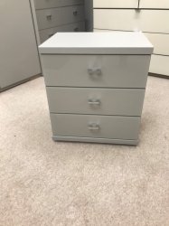 Berlin 3 Drawer Bedside Chest