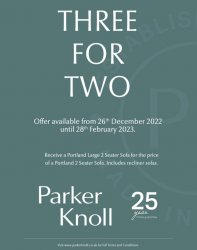 Parker Knoll Portland 3 Seater Sofa Power Recliner