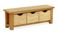 Clumber Bench with Baskets