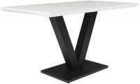 Lucerne Dining Table in Gloss White Finish