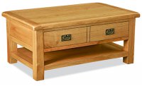 Clumber Large Coffee Table with Drawer and Shelf