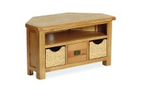 Clumber Corner TV Unit with Baskets