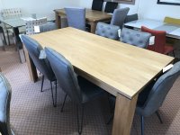 MAYFAIR DINING TABLE AND 6 DINING CHAIRS