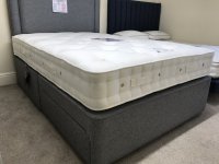 HYPNOS 4'6" DIVAN WITH 2 DRAWER AND ISOBELLA HEADBOARD AND MAGNOLIA MATTRESS
