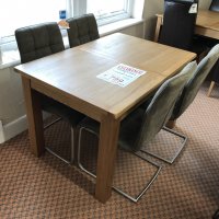 HOLBECK SMALL EXTENDING TABLE & 4 DINING CHAIRS