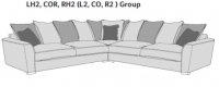 Waterford Corner Group  (Pillow back) L2,CO,R2