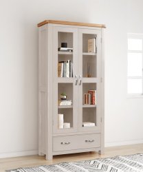 Dundee Oban Painted Display Cabinet with Glass Door