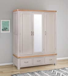 Dundee Oban Painted Triple Wardrobe