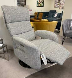 Hjort Knudsen Model 4522 Large Power Recliner Chair IN FABRIC