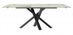 Torelli Brando Gloss Ceramic Auto-Rise Extending Dining Table Grey