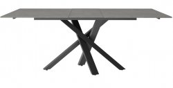 Torelli Brando Matt Ceramic Pull-Out Extending Dining Table Grey