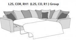 Waterford Corner Group with Sofabed (Pillow back) L2S,COR,RH1