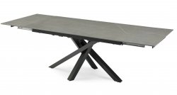 Torelli Brando Matt Ceramic Pull-Out Extending Dining Table Grey