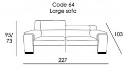 Lucca 3PS Large Sofa (64)