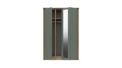 Castleton 3 Door Bifold Wardrobe with Mirror