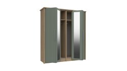 Castleton 4 Door Bifold Wardrobe with Mirror