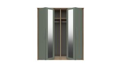 Castleton 4 Door Bifold Wardrobe with Mirror