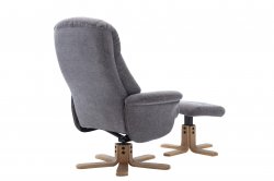 Newcastle Swivel Recliner & Footstool in Fabric