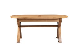 Dundee Oban 180/230cm Oval Cross Leg Dining Table