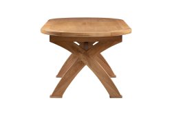 Dundee Oban 180/230cm Oval Cross Leg Dining Table