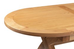 Dundee Oban 180/230cm Oval Cross Leg Dining Table