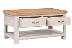 Dundee Oban Painted Coffee Table with 2 Drawers