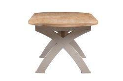 Dundee Oban Painted180/230cm Oval Cross Leg Dining Table