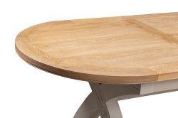 Dundee Oban Painted180/230cm Oval Cross Leg Dining Table