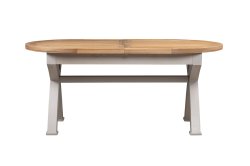 Dundee Oban Painted180/230cm Oval Cross Leg Dining Table