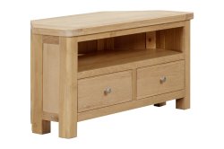 Dundee Glencoe Oak Corner TV Unit