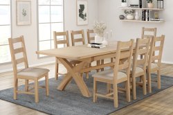 Dundee Glencoe Oak 180/240cm  Extending Table