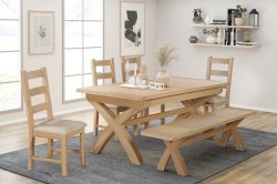 Dundee Glencoe Oak 180/240cm  Extending Table