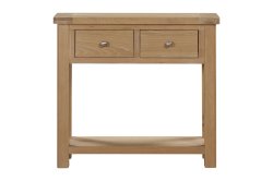 Dundee Glencoe Oak Console Table with 2 Drawers