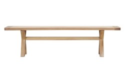 Dundee Glencoe Oak Cross Leg Bench