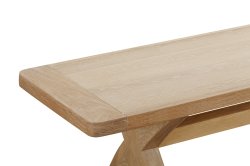 Dundee Glencoe Oak Cross Leg Bench